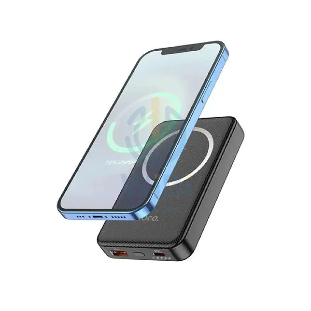 Hoco DB26 10000mAh Fast Charging Magnetic Wireless Power Bank - Black Accessories > Power Adapters