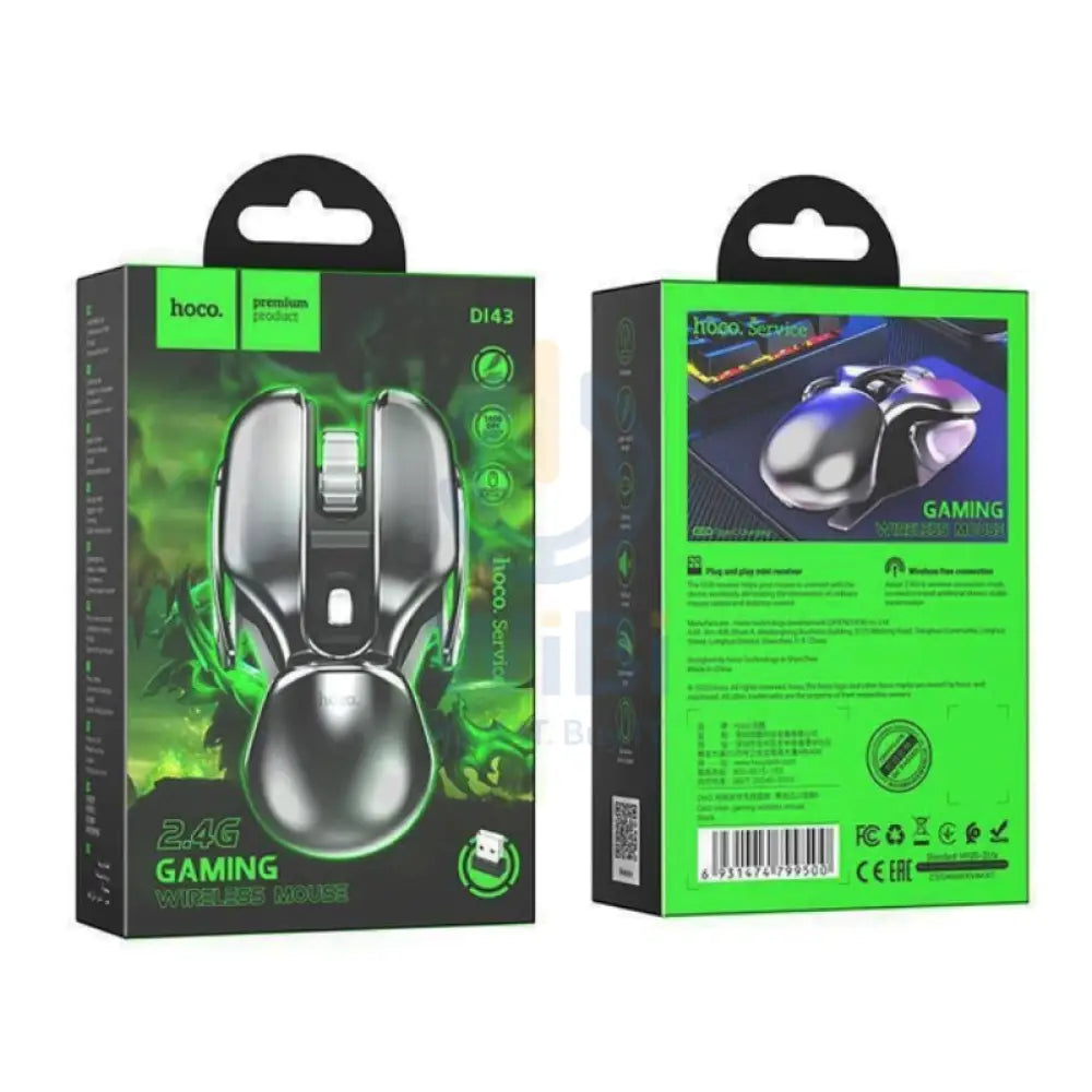 HOCO DI43 Robot 2.4G Gaming Wireless Mouse 1600dpi / Black Accessories > Keyboard & Mouse