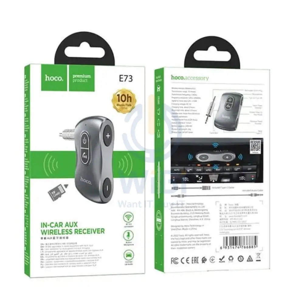 Hoco E73 Aux Wireless Receiver - 3.5 mm / 200mAh Accessories > Other Accessories
