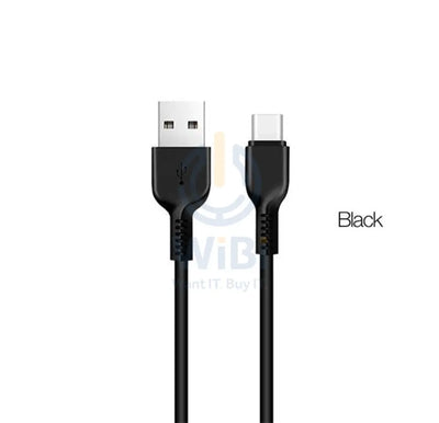 Hoco Flash Charging Cable - 3 Meter / Lightning / Type-C / White / Black / Pack of 2 Accessories > Cables & Converters