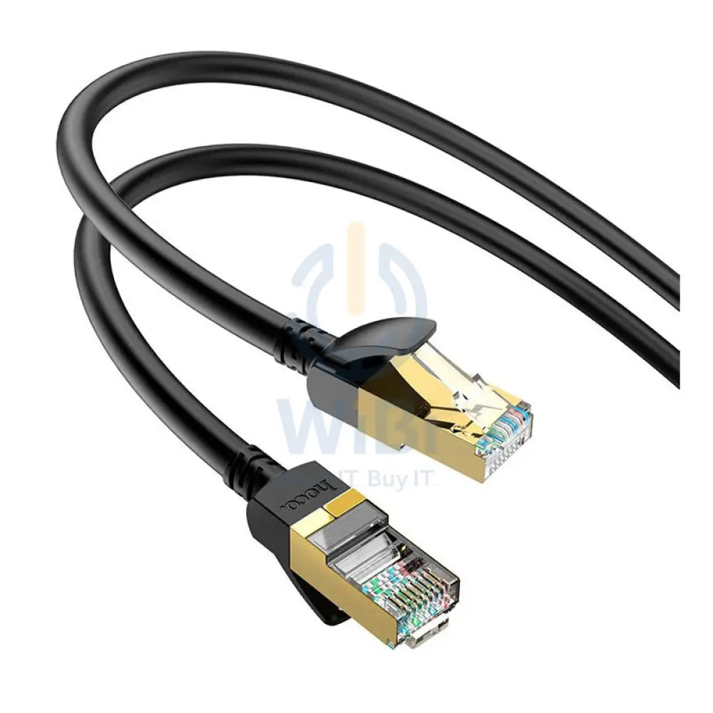 HOCO Gigabit Ethernet Cable - CAT6 / 1 Meter / Black