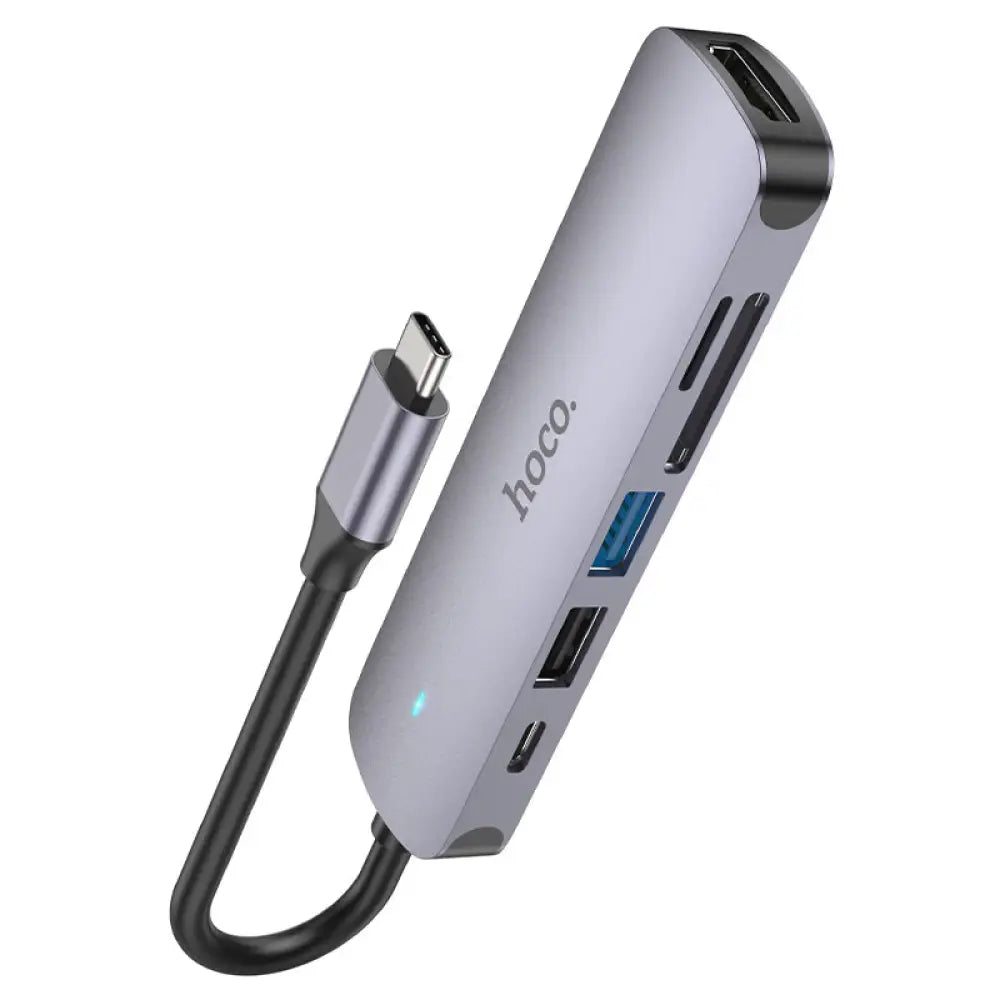 Hoco HB28 Adapter - Type-C / HDTV / USB3.0 / USB2.0 / SD / TF Accessories > Cables & Converters > Cables