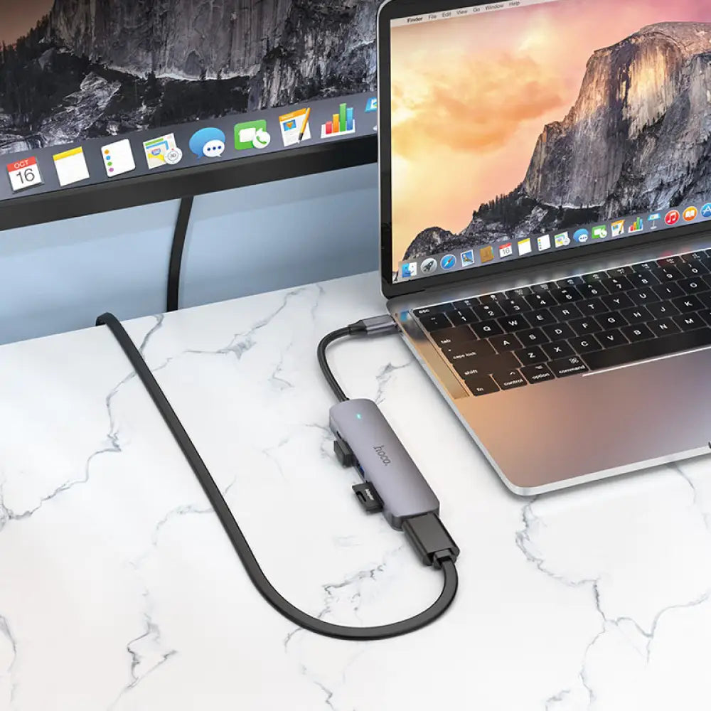 Hoco HB28 Adapter - Type-C / HDTV / USB3.0 / USB2.0 / SD / TF Accessories > Cables & Converters > Cables