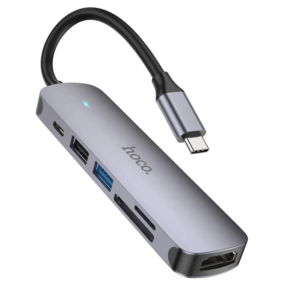 Hoco HB28 Adapter - Type-C / HDTV / USB3.0 / USB2.0 / SD / TF Accessories > Cables & Converters > Cables