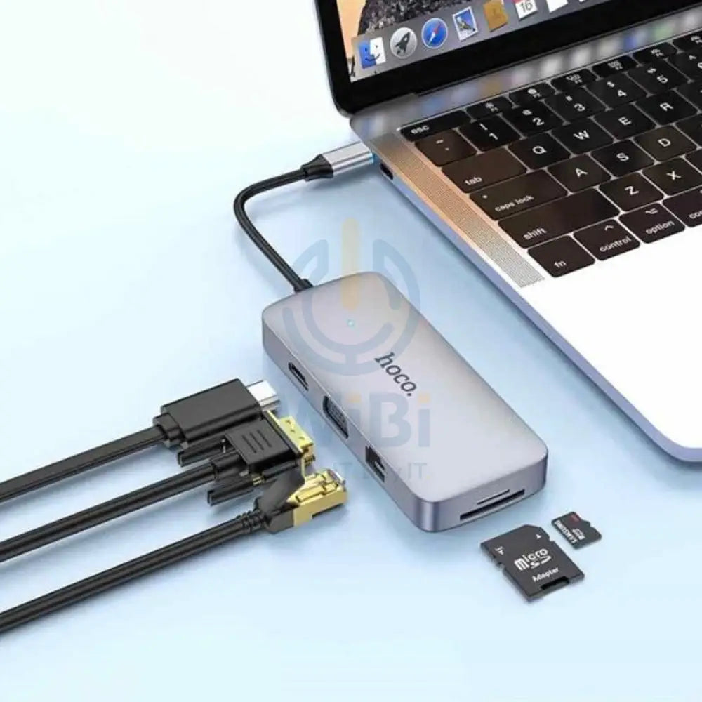 Hoco HB33 10 in 1 Type-C Multi-function Adapter Accessories > Power Bank