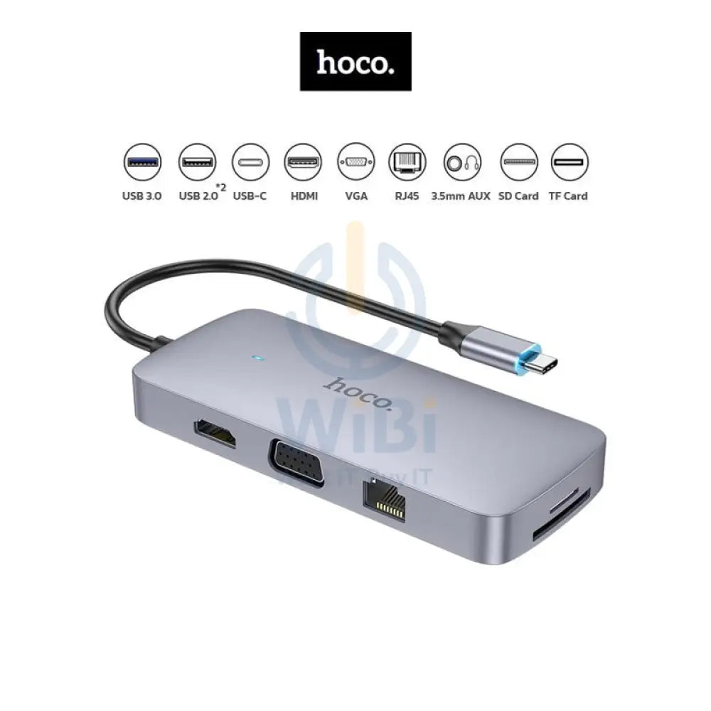 Hoco HB33 10 in 1 Type-C Multi-function Adapter Accessories > Power Bank