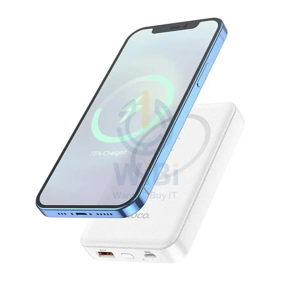 Hoco J76 Power Bank Wireless Charging - 10000mAh / 20W / White Accessories > Power Adapters