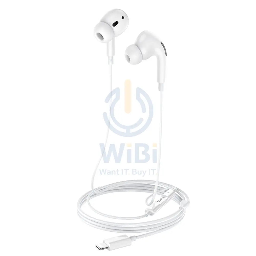 HOCO M1 Pro Wired Earphones - Lightning / 12 mm / White Accessories > Audio > Headphones