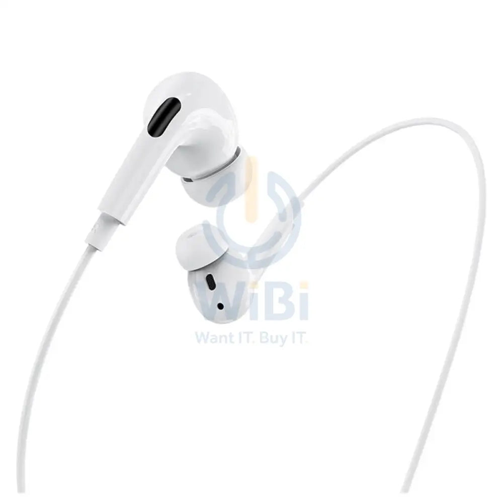 HOCO M1 Pro Wired Earphones - Lightning / 12 mm / White Accessories > Audio > Headphones