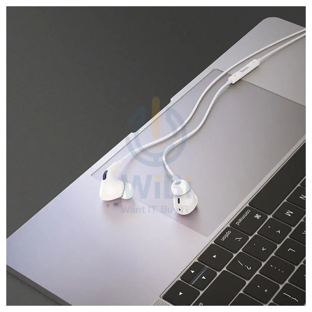 HOCO M1 Pro Wired Earphones - Lightning / 12 mm / White Accessories > Audio > Headphones