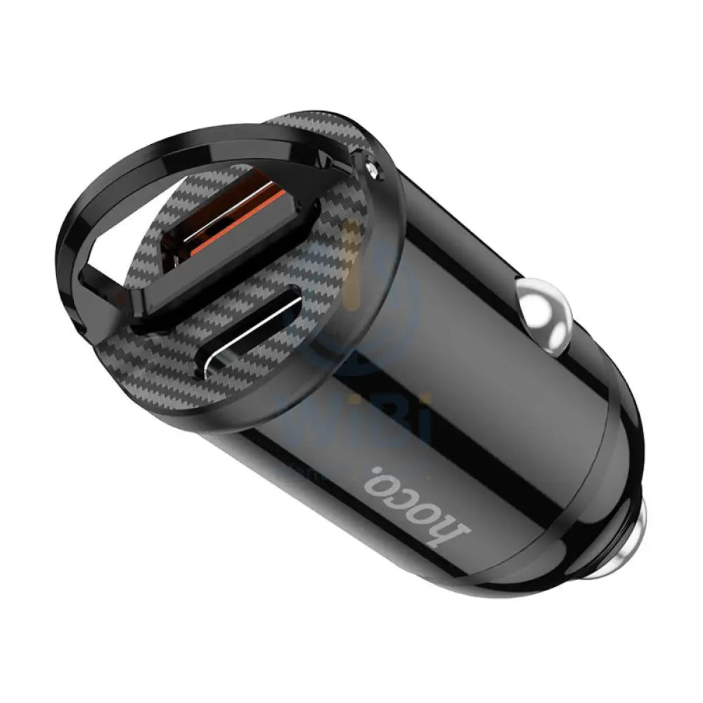 HOCO NZ2 Car Charger With Lightning Charging Cable - 30W / Black