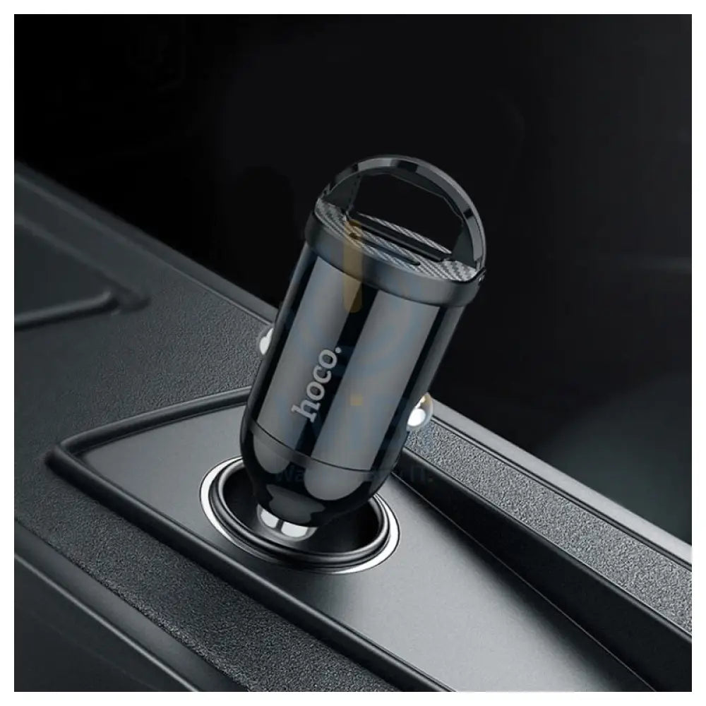 HOCO NZ2 Car Charger With Lightning Charging Cable - 30W / Black