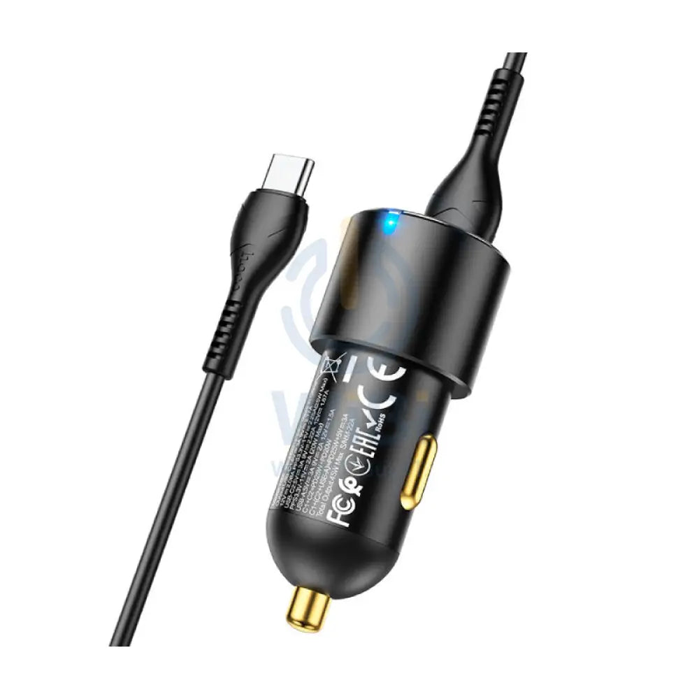 HOCO NZ6 Three-ports Mini Car Charger - 45W / Dual PD / QC3.0 / Green Accessories > Mobiles & Tablets > Mobiles > Car