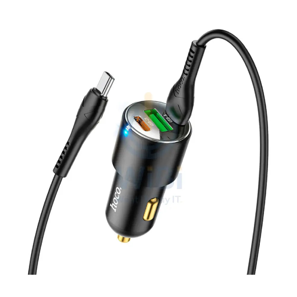 HOCO NZ6 Three-ports Mini Car Charger - 45W / Dual PD / QC3.0 / Green Accessories > Mobiles & Tablets > Mobiles > Car