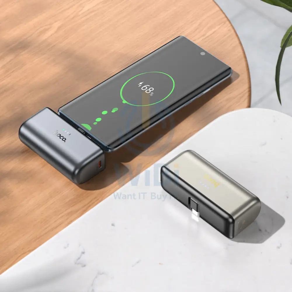 Hoco Q31 Portable Pocket Fast Charging Power Bank - 5000mah / 20W / Gold Accessories > Power Bank