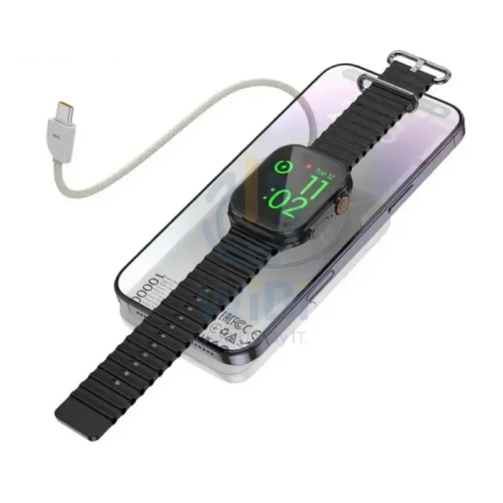 HOCO Q43 Magnetic Wireless Power Bank - 10,000mah / 20W / Metal Grey Accessories > Power Bank