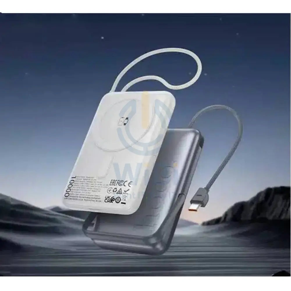 HOCO Q43 Magnetic Wireless Power Bank - 10,000mah / 20W / Silver Accessories > Power Bank