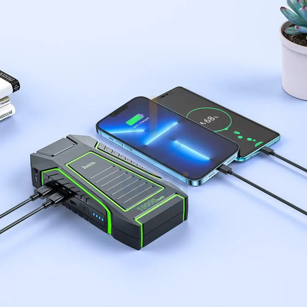 Hoco QS1 Portable Smart Car Jump Starter And Power Bank - Black Accessories > Power Bank