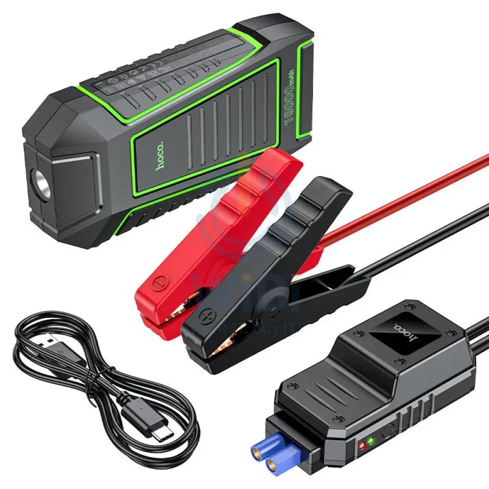 Hoco QS1 Portable Smart Car Jump Starter And Power Bank - Black Accessories > Power Bank