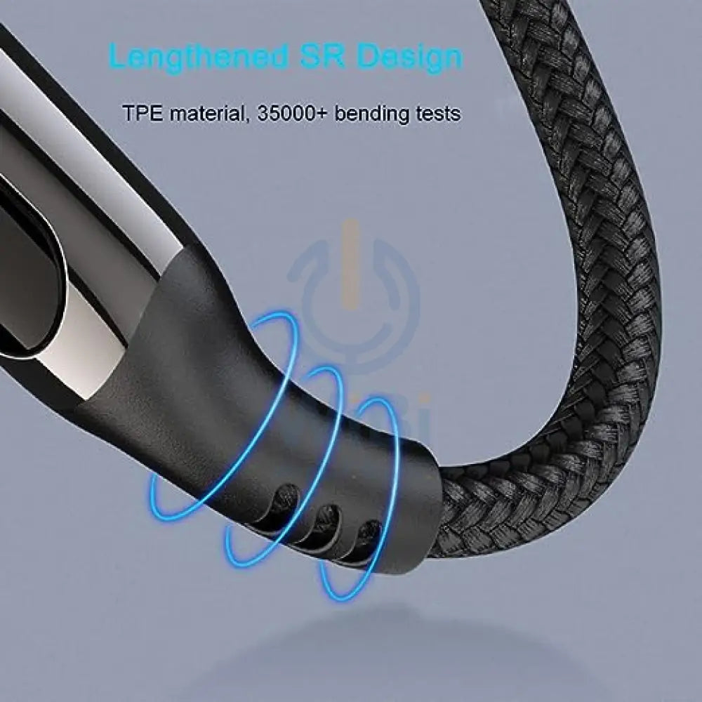 Hoco U115 Lightning to Type C PD 20W Transparent Data Cable With Display – 1.2 Meter / Black Accessories > Cables &