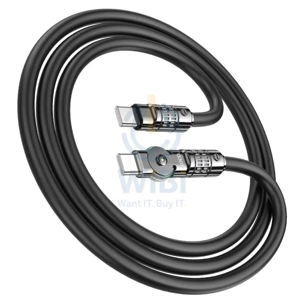 Hoco U118 Triumph Charging Data Cable Type C / 60W / 1.2 Meter / Black Accessories > Cables & Converters > Cables