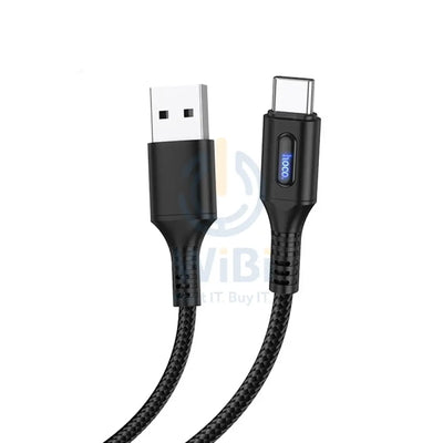 Hoco U79 Intelligent USB to Type C 1.2 Meter - Black Accessories > Cables & Converters > Cables