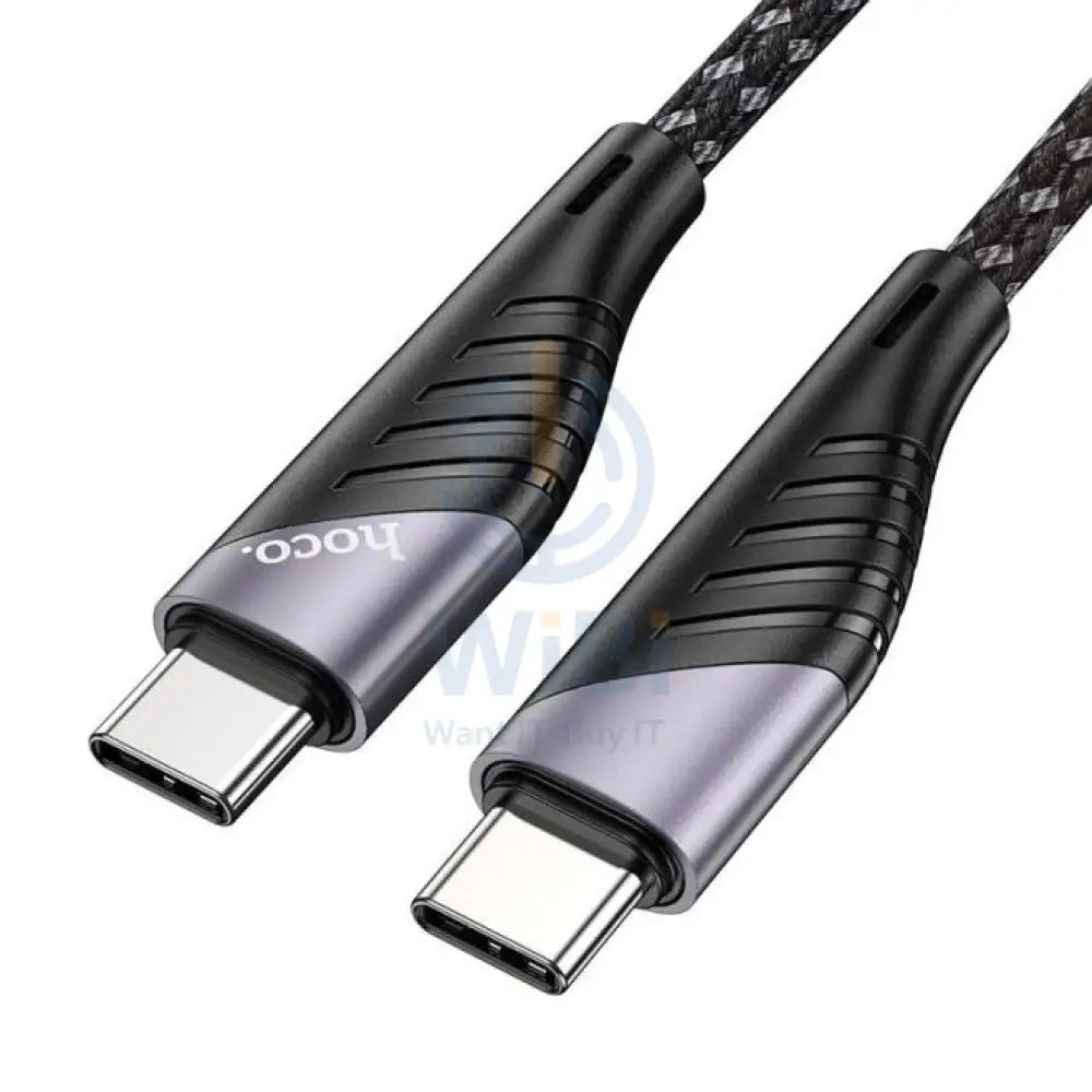 HOCO U95 Super Fast Charging Data Cable - Type-C to Type-C / 60W / 1.5 Meter / Black Accessories > Cables & Converters