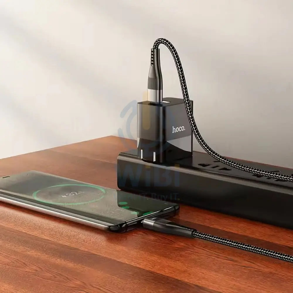 Hoco U99 Vortex Type-C to Type-C 2 Meter - Black Accessories > Cables & Converters > Cables