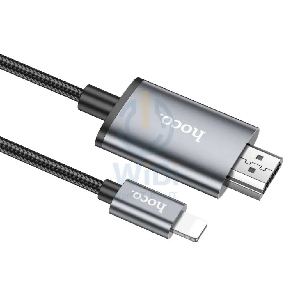 HOCO UA27 HD On-Screen Cable - 2 Meters / Lightning / HDMI / Metal Grey Accessories > Cables & Converters > Cables