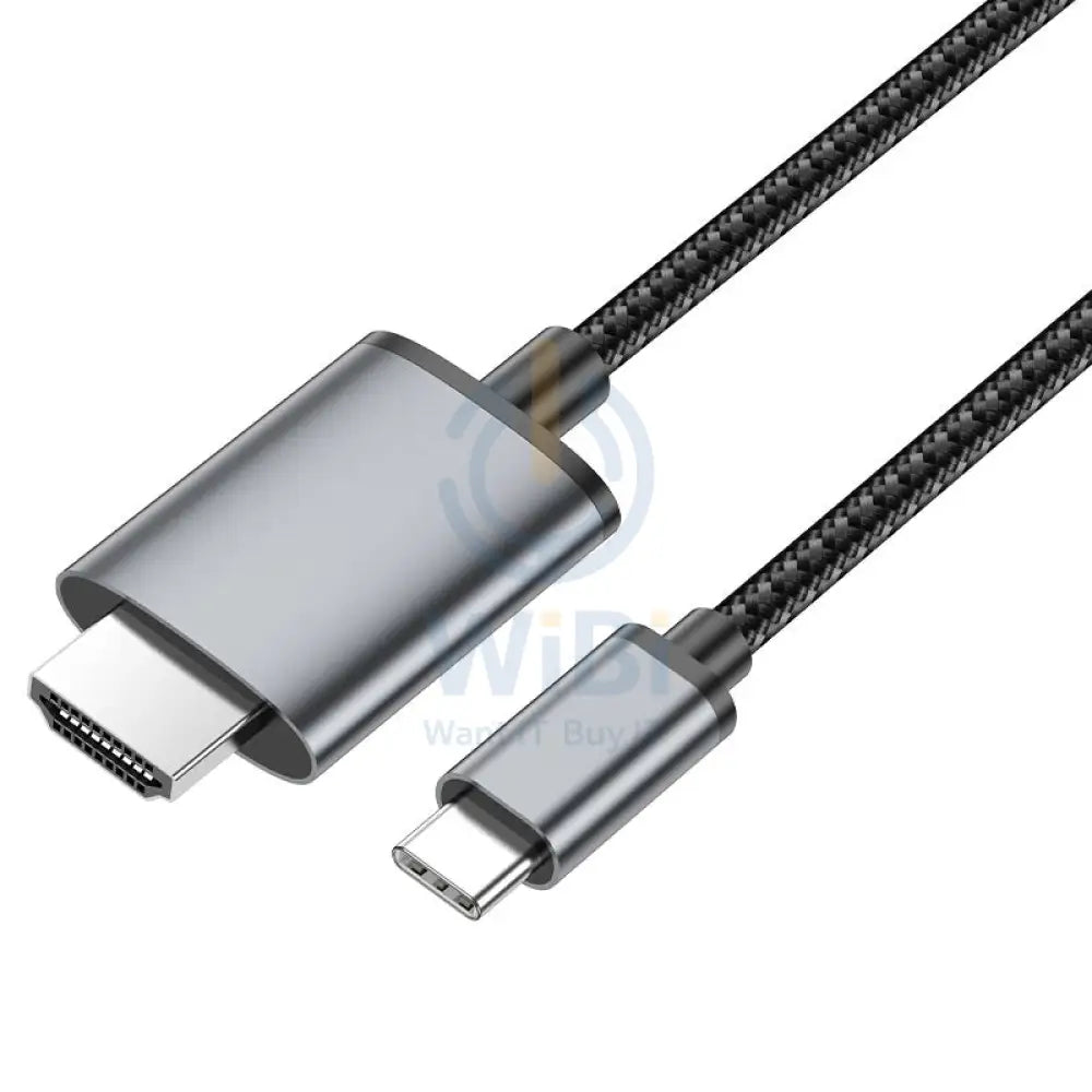 HOCO UA27 HD On-Screen Cable - 2 Meters / USB-C / HDMI / Metal Grey Accessories > Cables & Converters > Cables