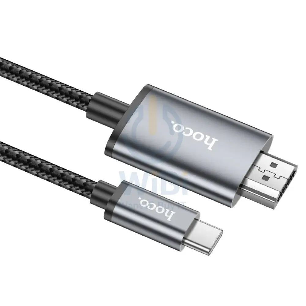 HOCO UA27 HD On-Screen Cable - 2 Meters / USB-C / HDMI / Metal Grey Accessories > Cables & Converters > Cables