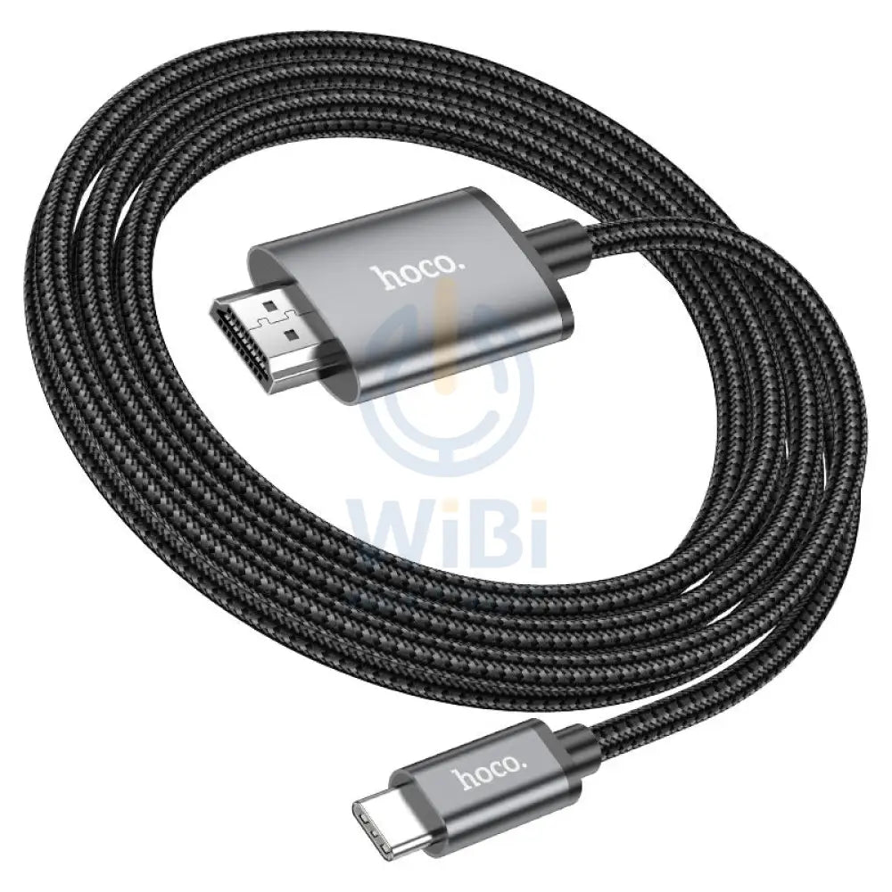 HOCO UA27 HD On-Screen Cable - 2 Meters / USB-C / HDMI / Metal Grey Accessories > Cables & Converters > Cables