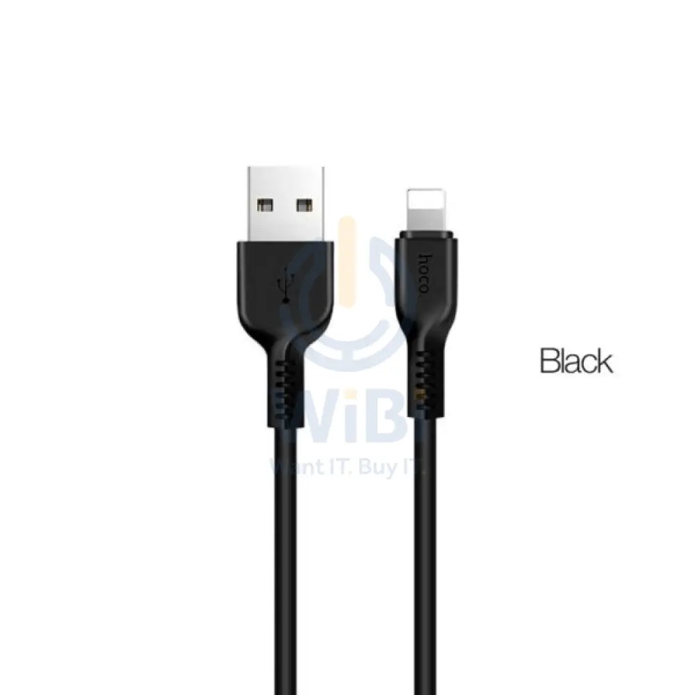Hoco X20 Flash Charging Data Sync Cable - Lightning / 2 Meter / Black Accessories > Cables & Converters > Cables