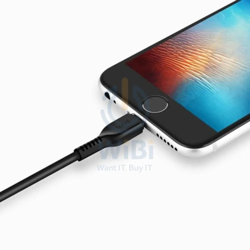 Hoco X20 Flash Charging Data Sync Cable - Lightning / 2 Meter / Black Accessories > Cables & Converters > Cables