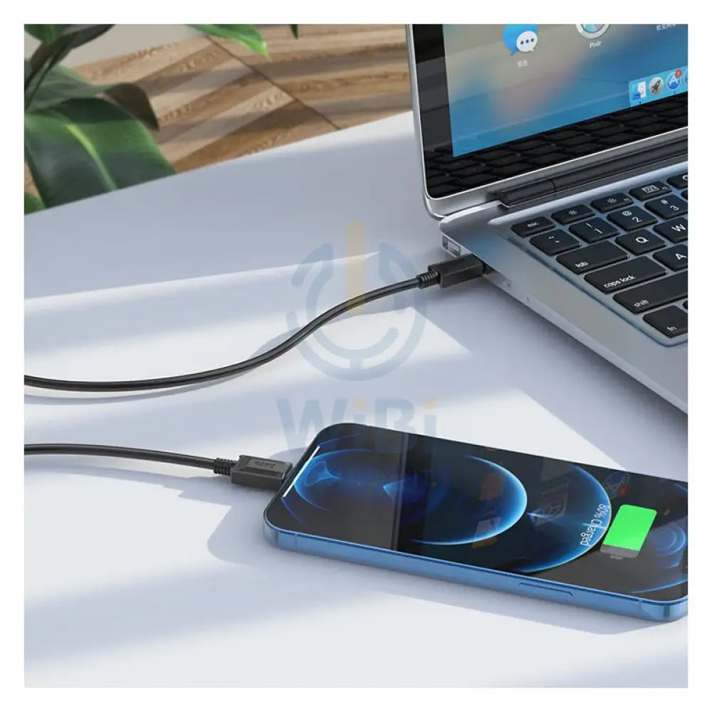 HOCO X73 PD Charging Cable - USB-C To Lightning / 1 Meter / Black