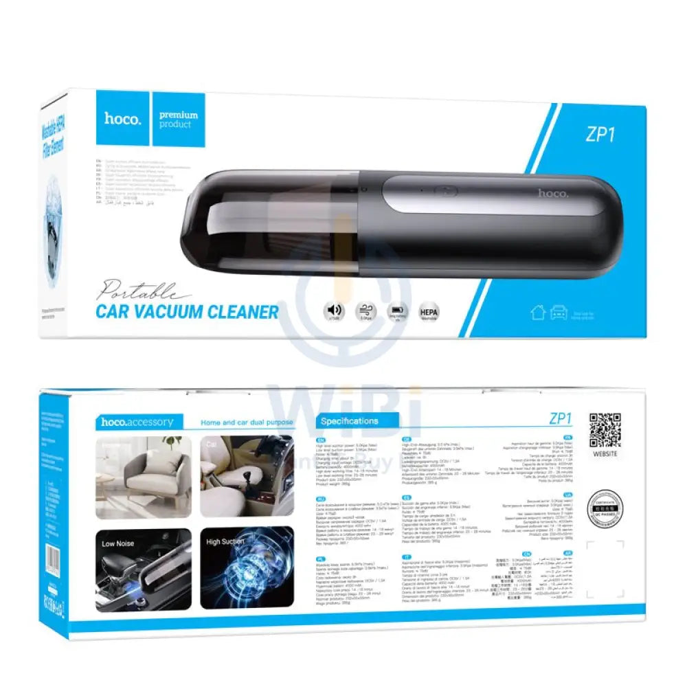 HOCO ZP1 Vacuum Cleaner - black gray Accessories > Smart Devices