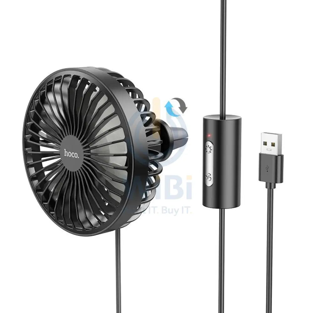 Hoco ZP2 Wind Air vent wire control car fan Outlet & Dashboard – Black Accessories > Other Accessories