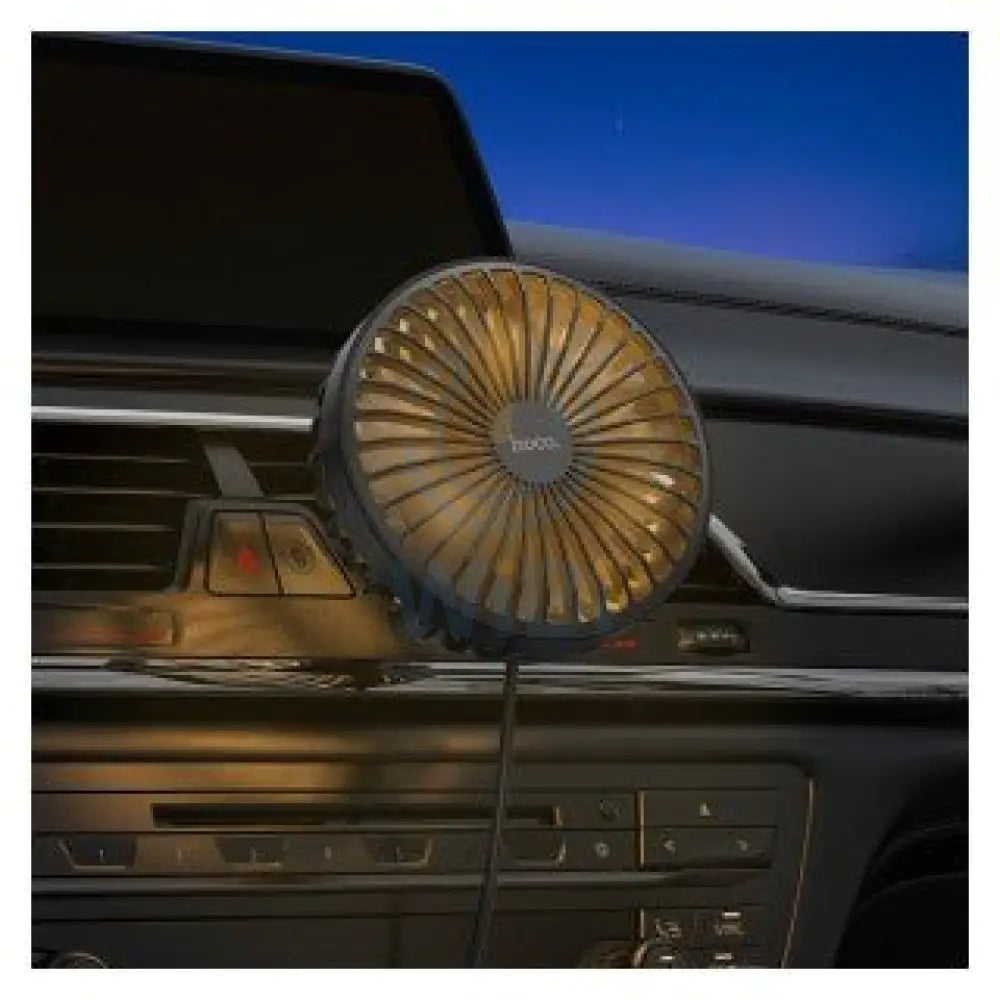 Hoco ZP2 Wind Air vent wire control car fan Outlet & Dashboard – Black Accessories > Other Accessories