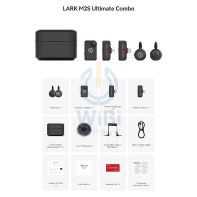 HOLLYLAND LARK M2S Ultimate Combo 2-Person Wireless Microphone System - Space Gray Accessories > Audio > Microphone