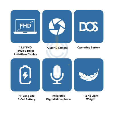 HP 15-FD0142NE - 15.6’’ FHD / i7 / 16GB / 512GB (NVMe M.2 SSD) / MX570 2GB VGA / DOS (Without OS) / 1YW / Natural