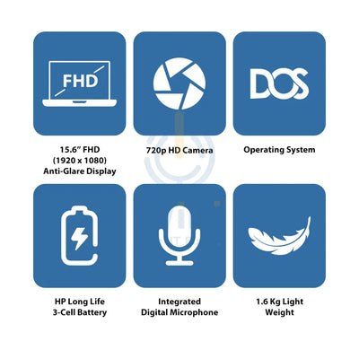 HP 15-FD0146NE - 15.6’’ FHD / i7 / 8GB / 512GB (NVMe M.2 SSD) / DOS (Without OS) / 1YW / Natural Silver - Laptop Laptops