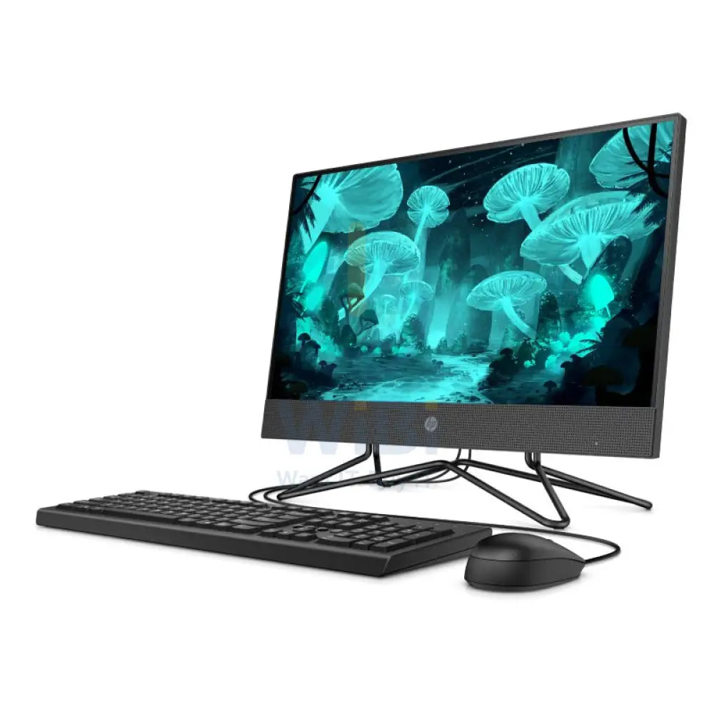 HP 200 G4 AIO PC - i3 / 16GB / 256GB (NVMe M.2 SSD) / 21.5’’ FHD Non-Touch / DOS (Without OS) / 1YW / Black - Desktop