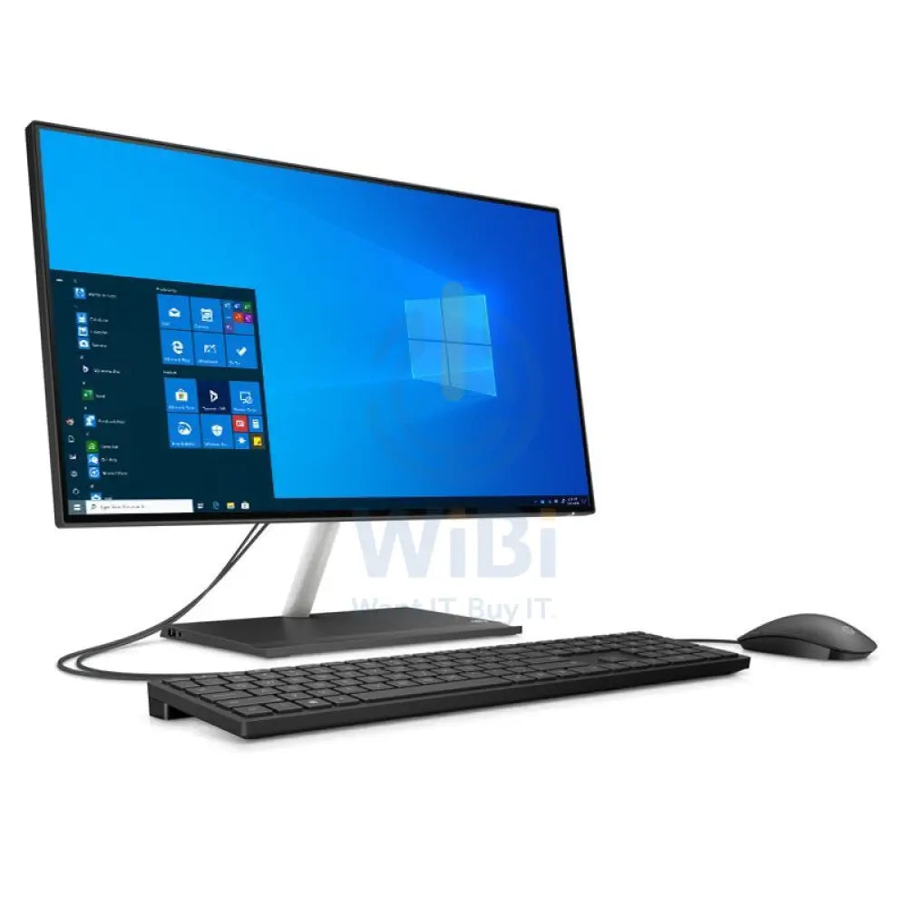 إتش بي 24-CB1014NH المتكامل جهاز كمبيوتر آي 7 / 8 جيجابايت / 512 جيجابايت (NVME م.2 إس إس دي) / 23.8" FHD لا تعمل باللمس / ويندوز 10 برو / ضمان سنة أسود / جيت أسود - جيت كمبيوتر مكتبي