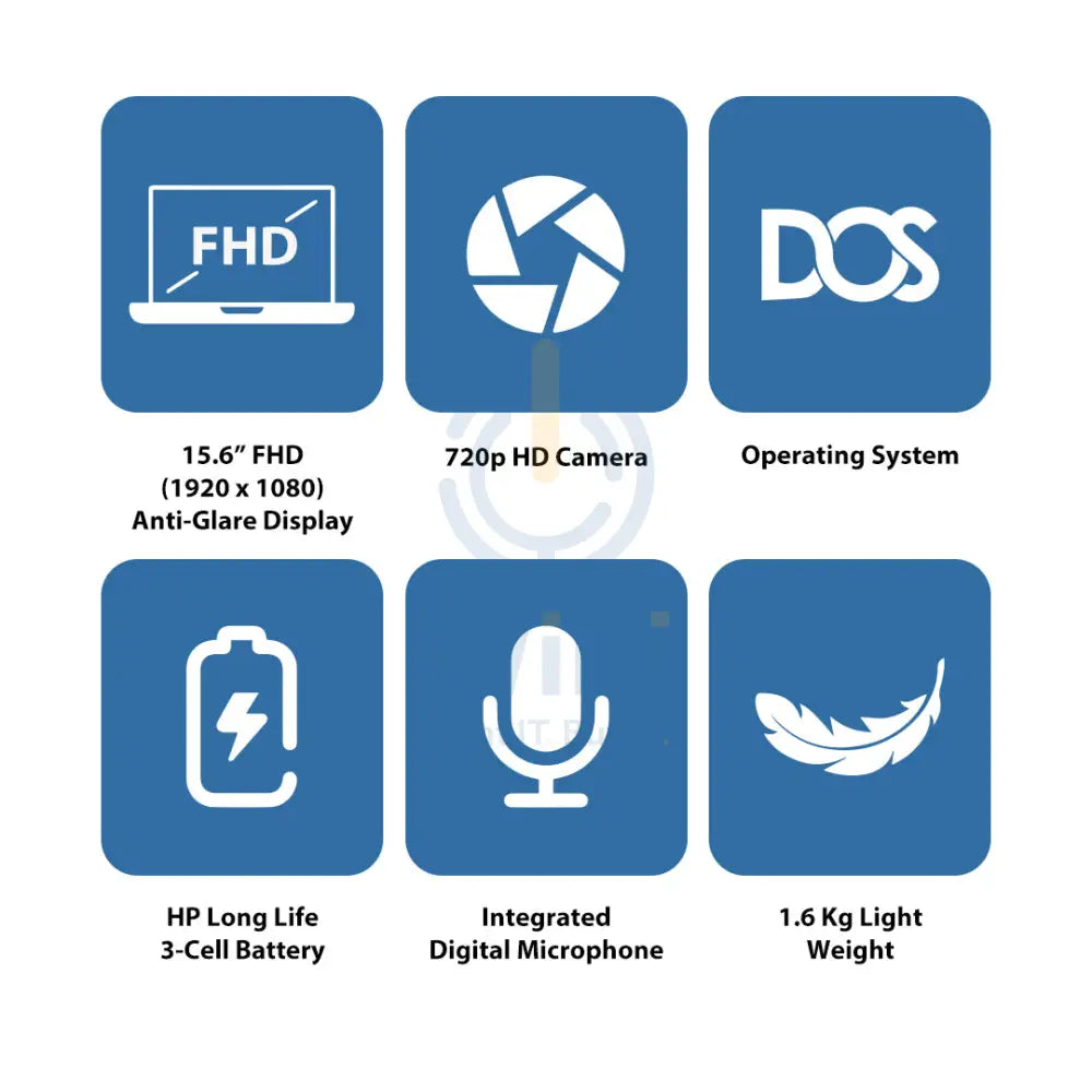 HP 250 G10 - 15.6’’ FHD / i5 / 16GB / 512GB (NVMe M.2 SSD) / DOS (Without OS) / 1YW - Laptop Laptops