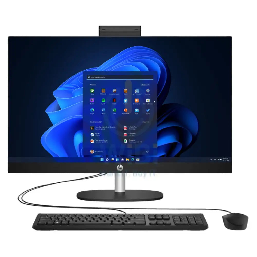 HP 27-CR0013NE AIO PC - i7 / 8GB / 512GB (NVMe M.2 SSD) / 27’’ FHD Non-Touch / Win 11 Pro / 1YW / Jet Black - Desktop