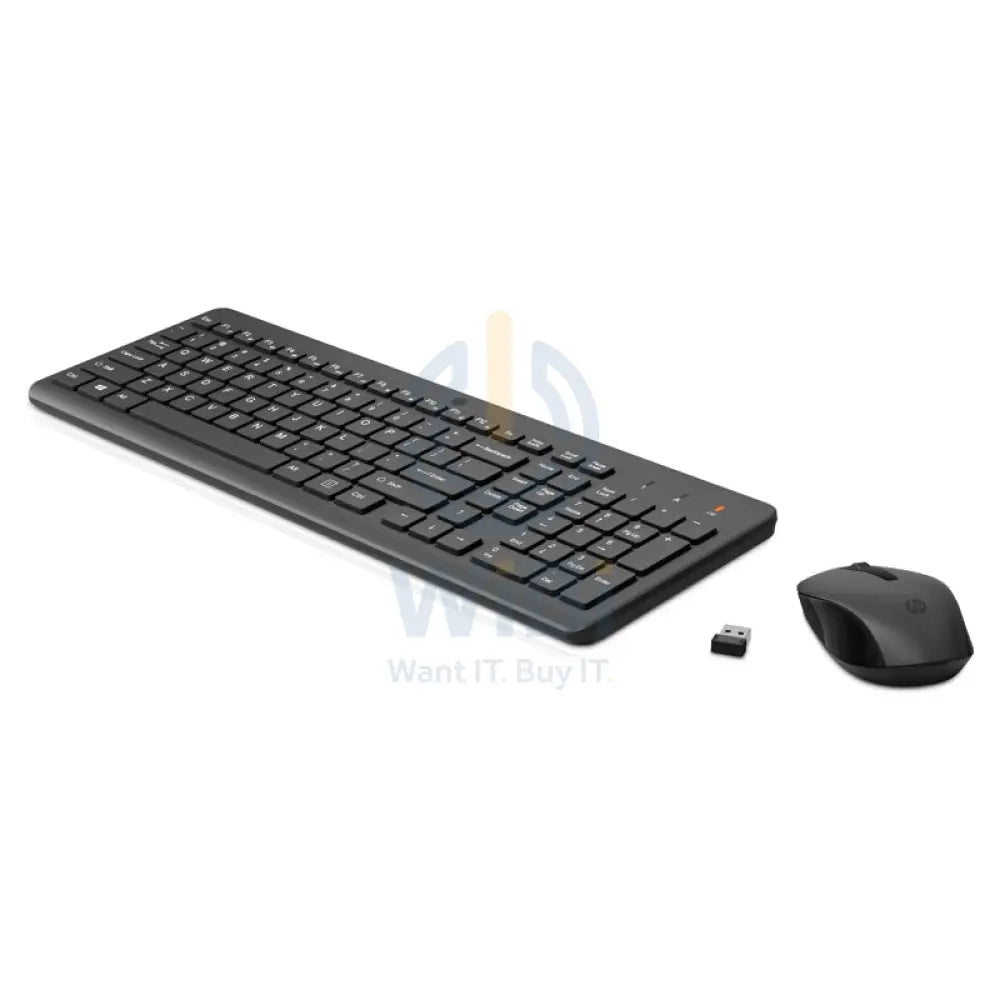 HP 330 Wireless Mouse and Keyboard - 2.40GHz / 1600dpi / Wireless / Black / Arabic/English Keys - Keyboard & Mouse Combo