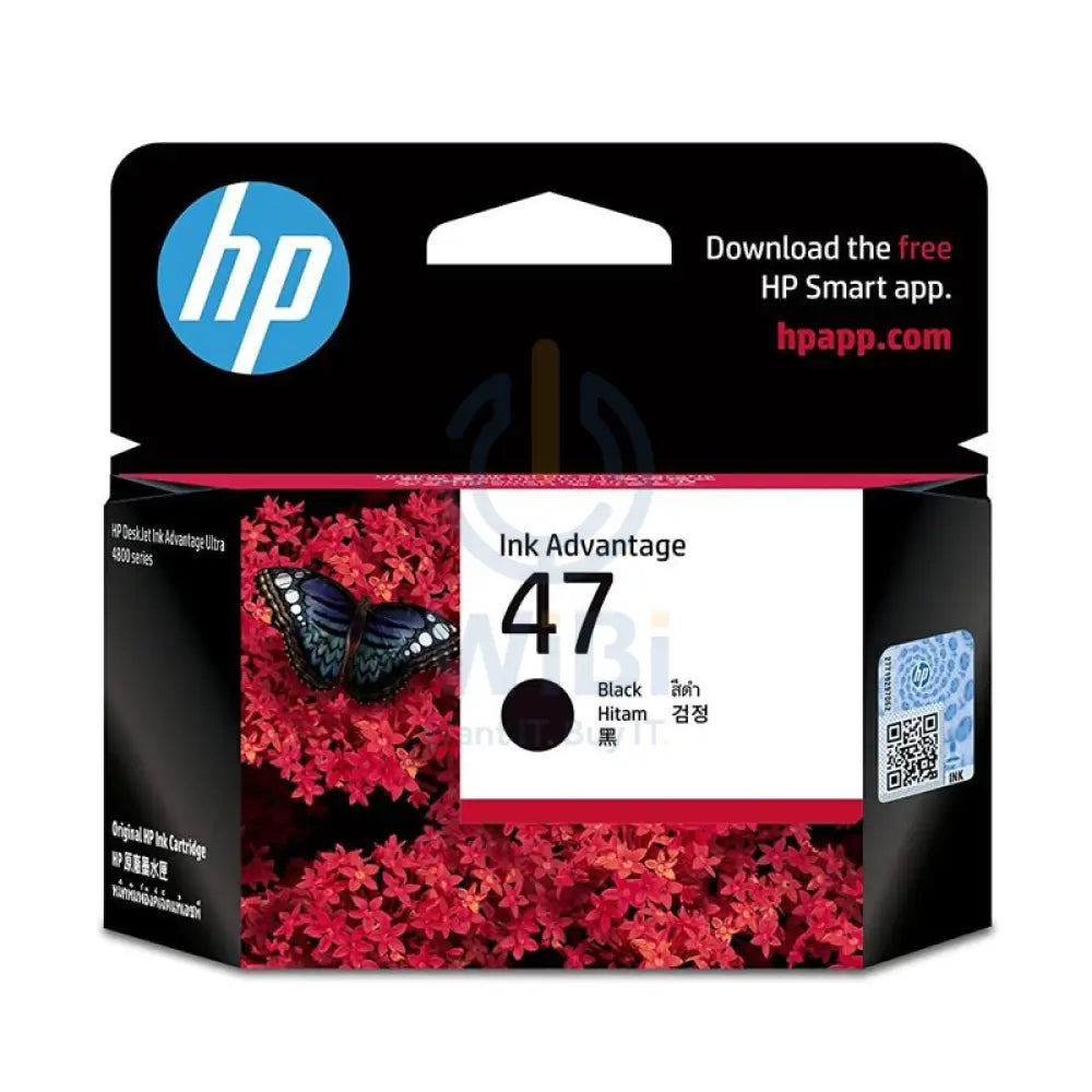 HP 47 Black Original Ink Cartridge - 1300 Pages / Black Color / Ink Cartridge Accessories > Printers & Scanners >