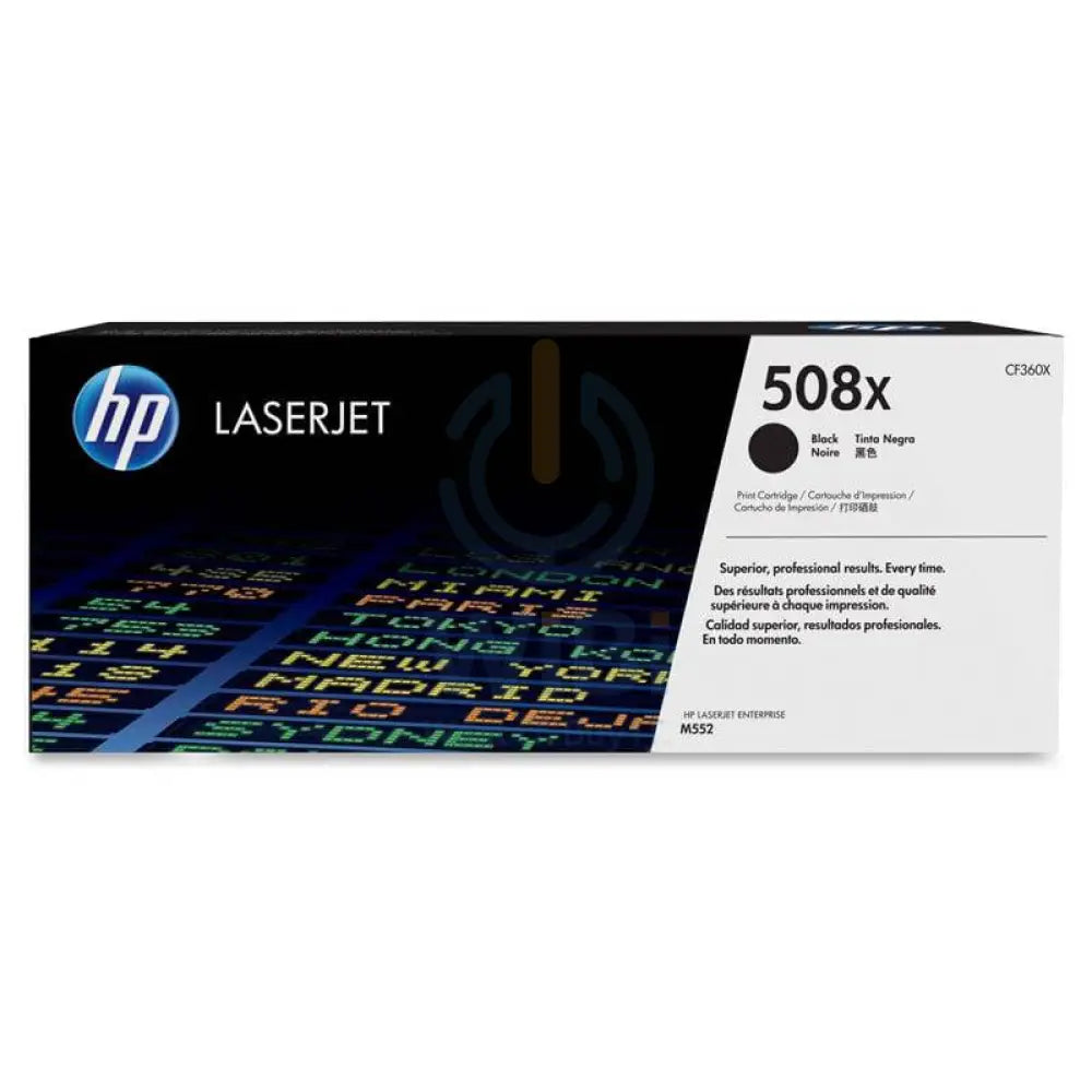 خرطوشة حبر إتش بي 508X ليزر جت - 12.5 ألف صفحة / اللون أسود / خرطوشة حبر