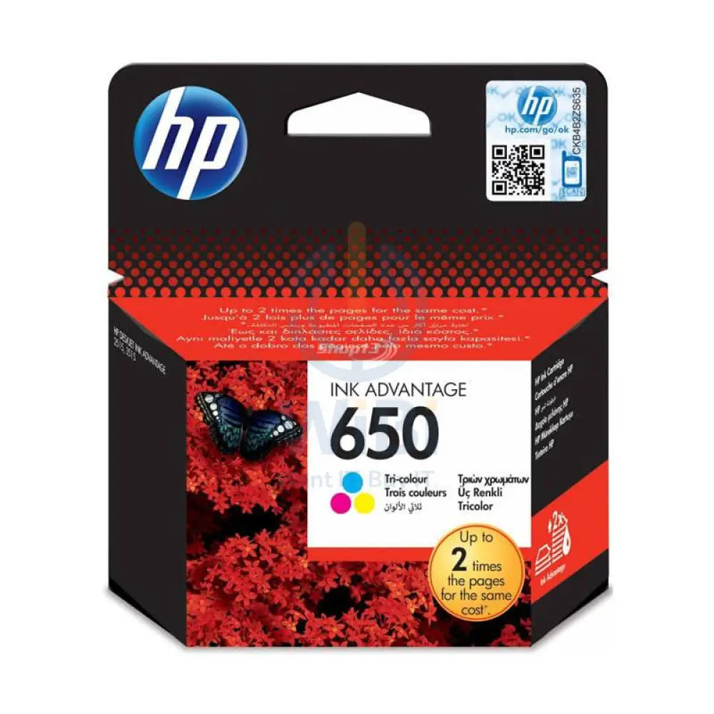 HP 650 Tri Color - 200 Pages / Tri Color / Ink Cartridge