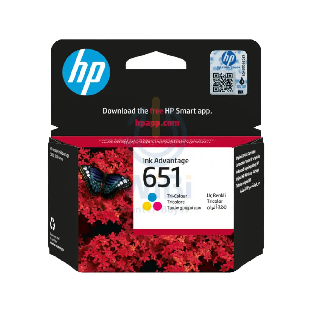 HP 651 Black & Tri-Color Original Ink Cartridge Bundle Pack